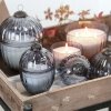 Świeczka bombka Chic Antique - szara 12,5 cm